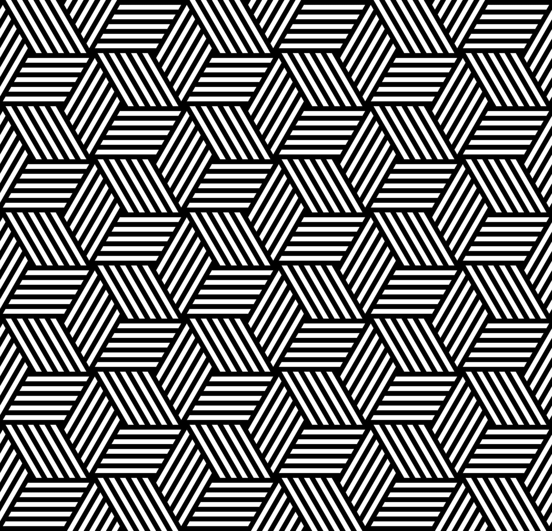 seamless geometric pattern in op art design.