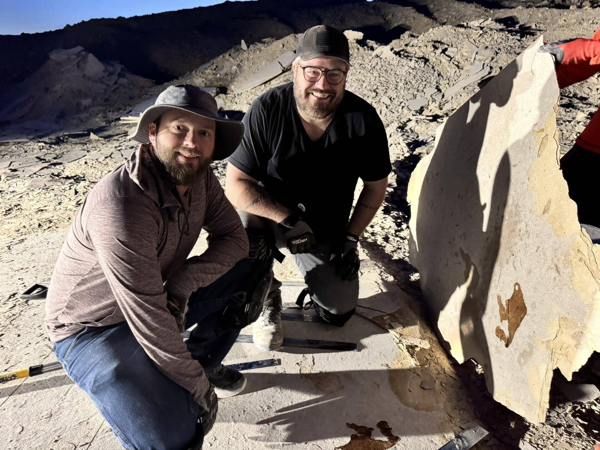 Ron Johnson & Warren Greeley on a archaeology trip